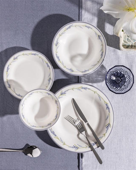 New Bone China 6-Person Dinner Set - Artistic & Colorful Design