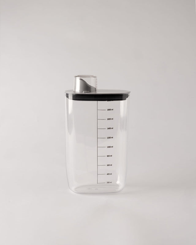 Airtight Food Storage Container - Soft Grey - 2100 ml Kitchen Canister