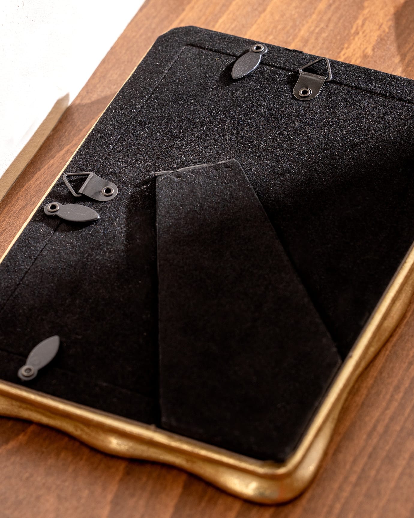 Polyester Photo Frame - Modern Gold Design