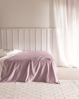 Double 100% Cotton Sateen Flat Bed Sheet for Soft Comfort
