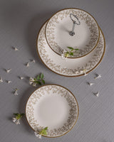 New Bone 7-Piece Tiered Pastry Plate Set - Elegant Serving