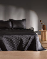 Polyester Satin Double Bedspread Set - Modern Elegance