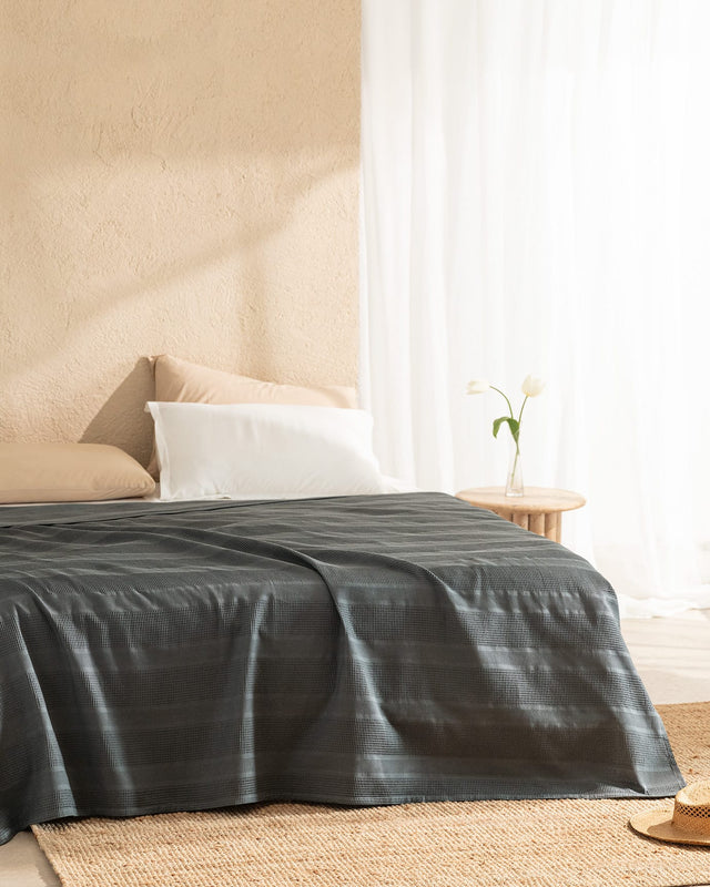 King Size Ecocell Lightweight Blanket - Soft Solid Color Bedspread