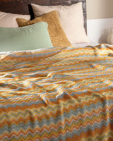 Cotton Blend Double Bedspread - Colorful Pattern
