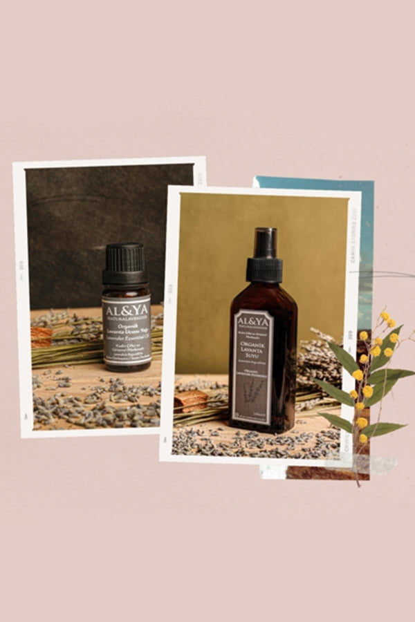Pure Organic Lavender Oil & Lavender Water Duo Set