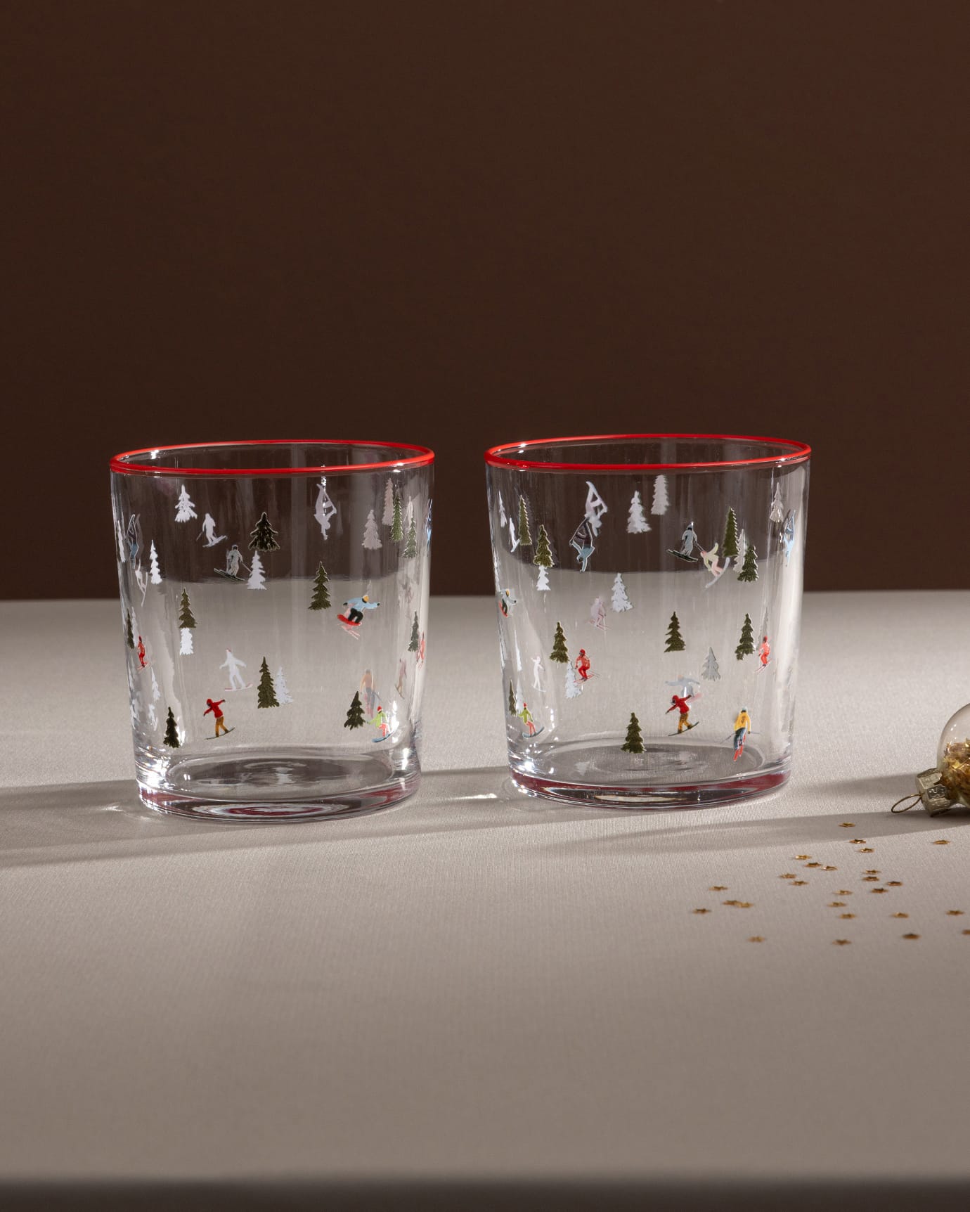 Clear Glass 4-Piece Water Glass Set - Sleek & Modern Geometric Design