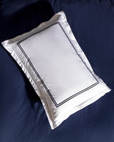 Cotton Sateen King Size Duvet Cover Set - Embroidered Jacinthe Design