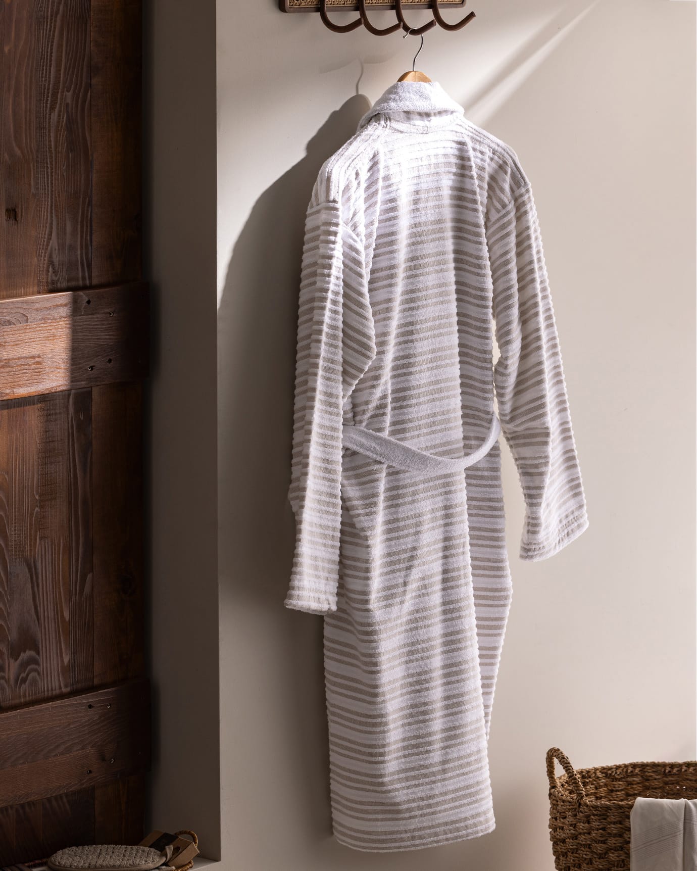 Unisex Turkish Hamam Bathrobe - Soft & Absorbent Terry Robe