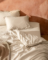 King Size Tasseled Duvet Cover Set - Elegant Bedding Collection