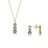 Modern Jewelry Set - Elegant Horizontal Design