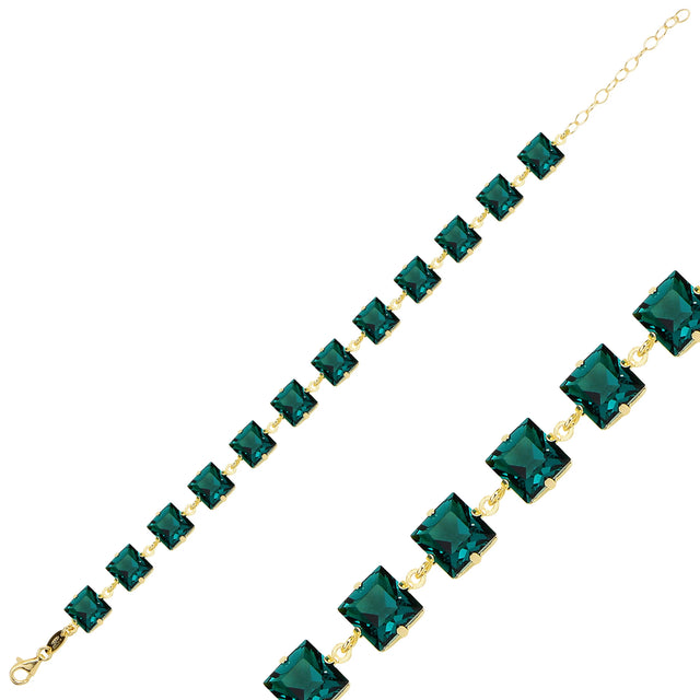 Natural Stone-Inspired Multi-Cut Bracelet - Feminine & Romantic Design