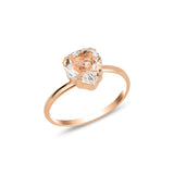 Swarovski Crystal 925 Sterling Silver Ring - Bezel & Prong Set Love Symbol
