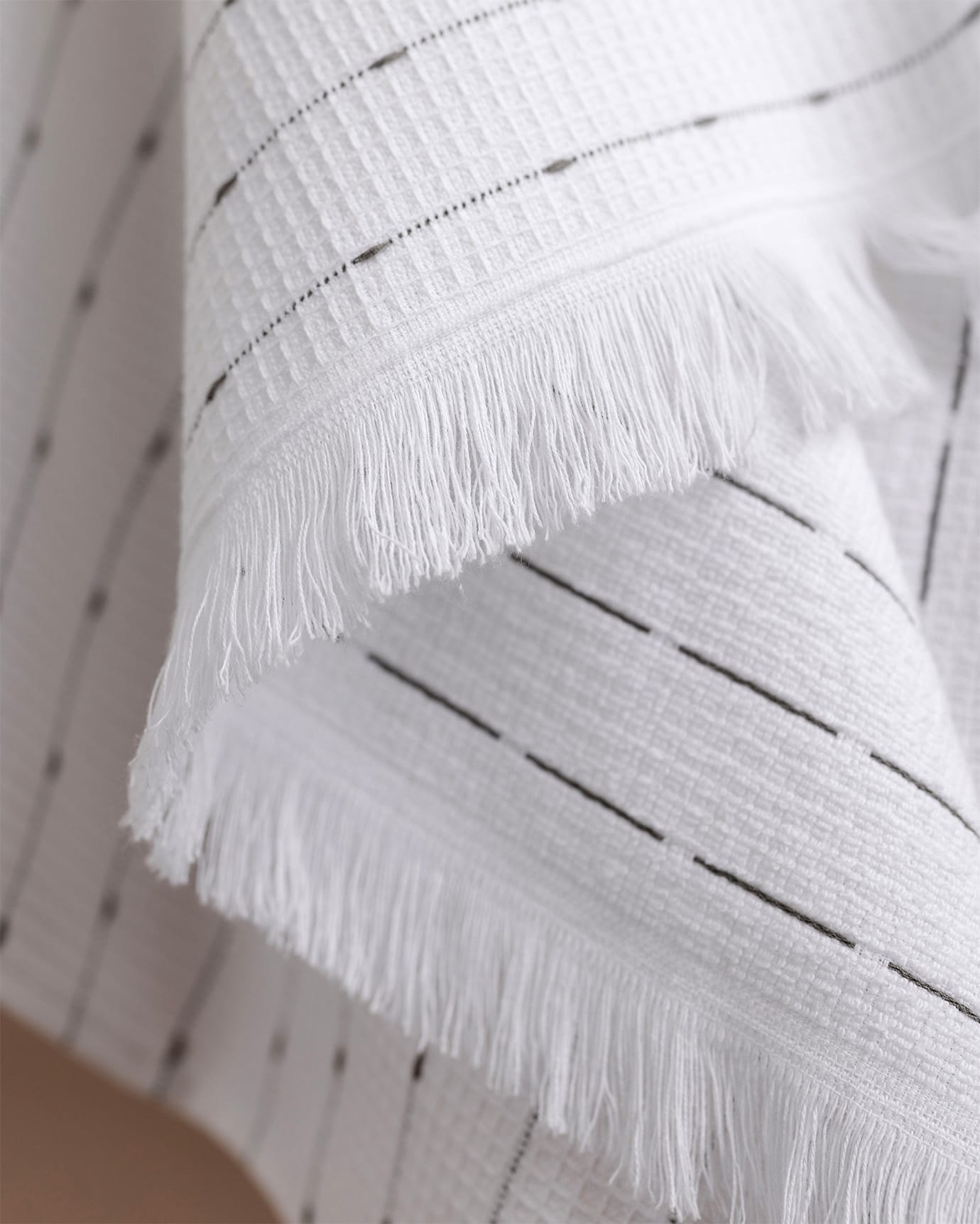 Soft Cotton Face Towel - White and Gray