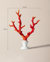 Isabella Orange and White Decorative Figurine