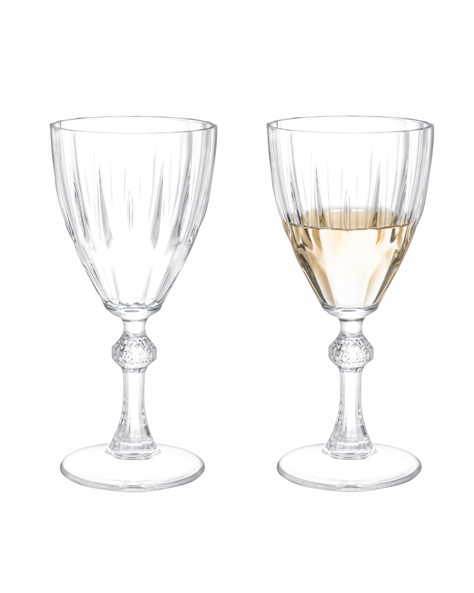 Clear Glass White Wine Glasses (Set of 4) - Voyage Collection