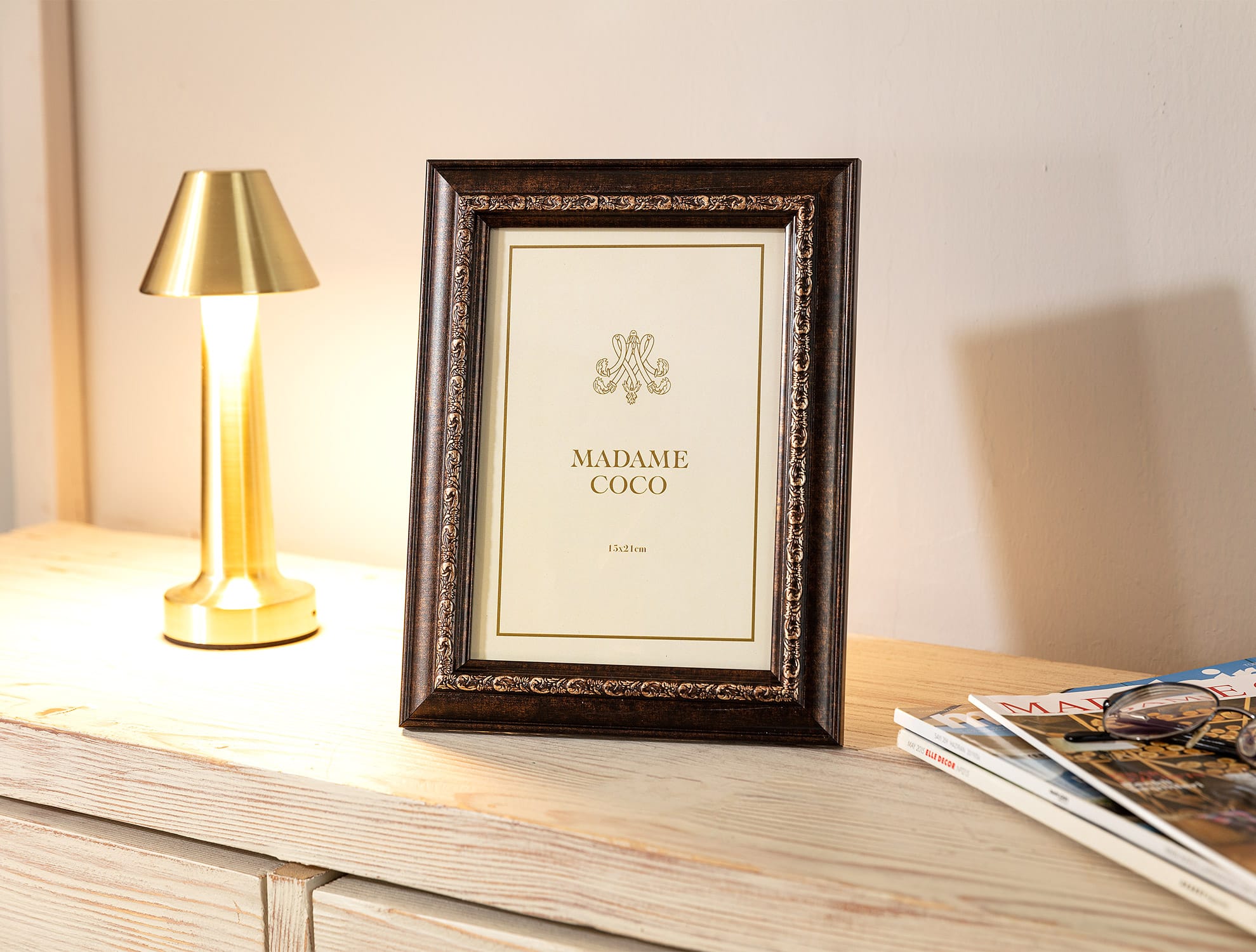 Sophisticated Plastic-Glass Photo Frame - Elegant Cera Collection