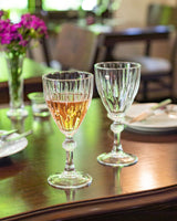 Clear Glass White Wine Glasses (Set of 4) - Voyage Collection