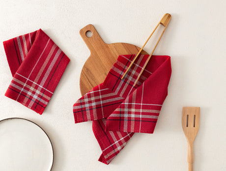 Cotton Blend 2-Piece Tea Towel Set - Soft & Absorbent Kitchen Cloths