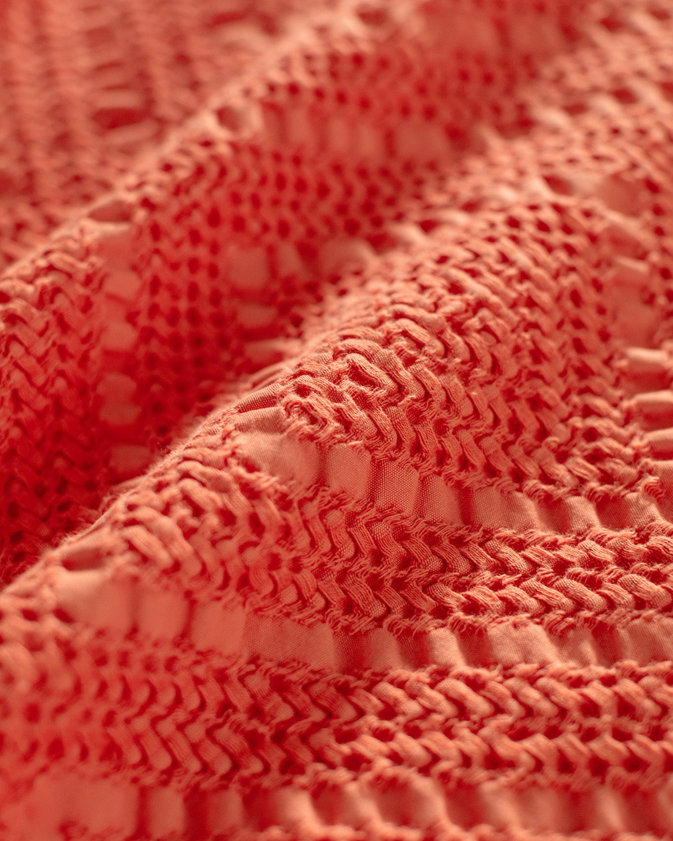 Double Cotton Bedspread Cover - Soft & Breathable - Orange