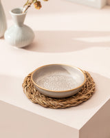 Grey Metal Decorative Plate - Small Square Tray