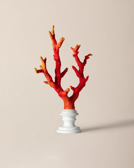 Isabella Orange and White Decorative Figurine