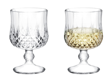 Clear Glass 4-Piece Wine Glass Set - Audrey Short Style