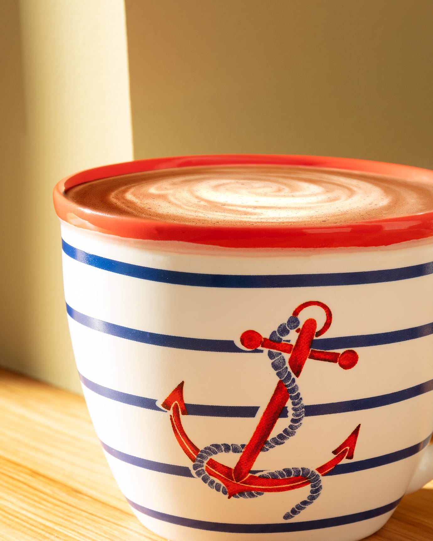 New Bone 2-Piece Cup Set - Vibrant Marine Rope Pattern