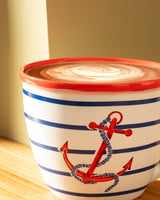 New Bone 2-Piece Cup Set - Vibrant Marine Rope Pattern
