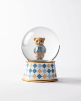 Resin & Glass Snow Globe - Voir Bear Winter Wonderland Decor