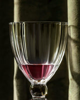 Clear Glass Tall Goblet Set of 4 - Elegant Modern Drinkware