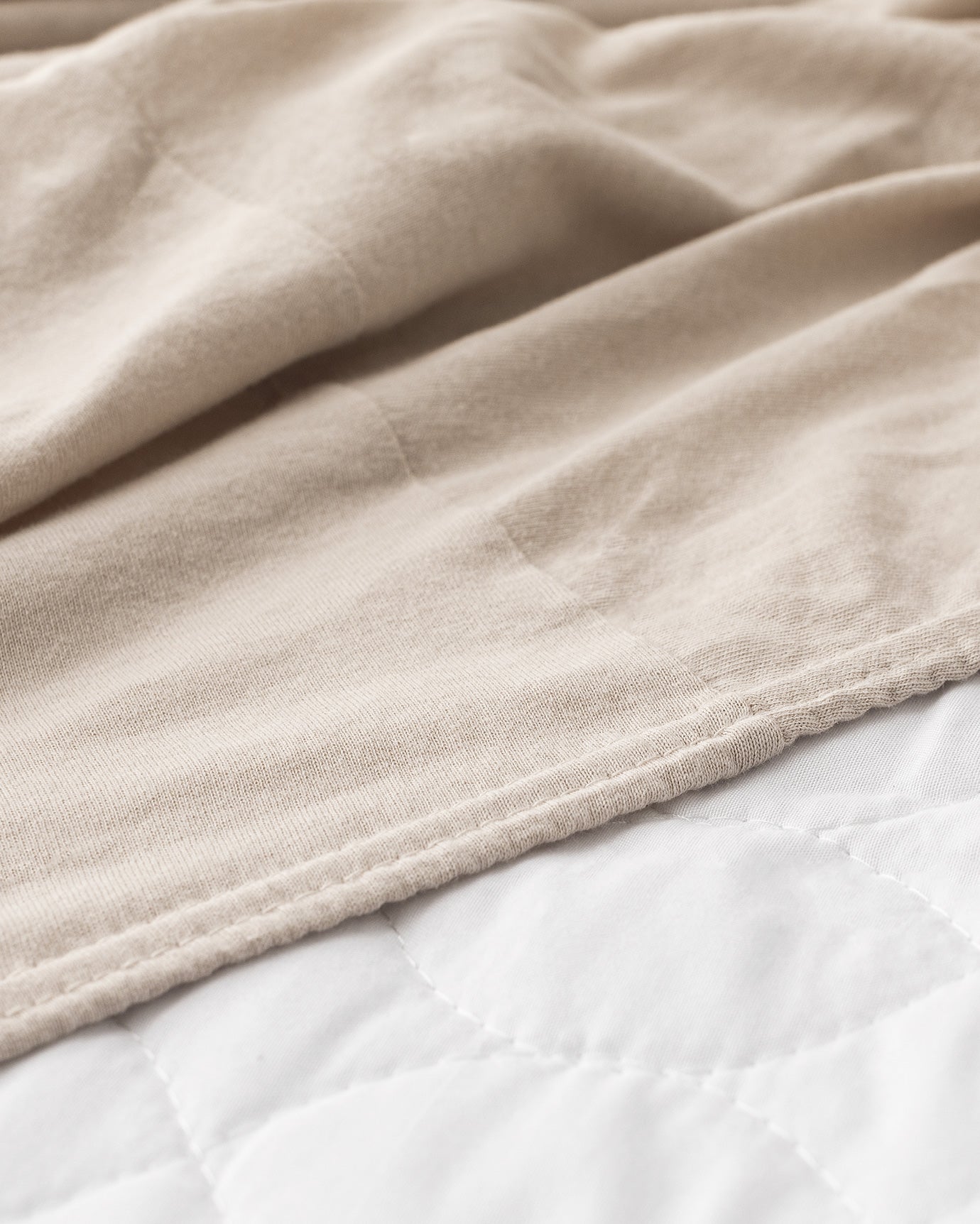 Full/Double Size Jersey Knit Fitted Sheet - Soft Cotton Bedding