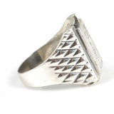 925 Sterling Silver Lion Symbol Ring - Handcrafted & Stoneless