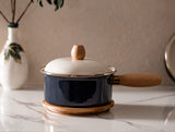 Durable Non-Stick Saucepan with Lid - Versatile Small Cooking Pot