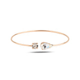 Armband aus Sterlingsilber mit Swarovski-Kristall-Design