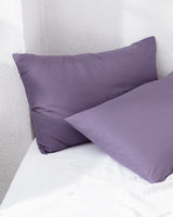 Soft 100% Cotton Pillowcase Set - 2 Pack - Purple