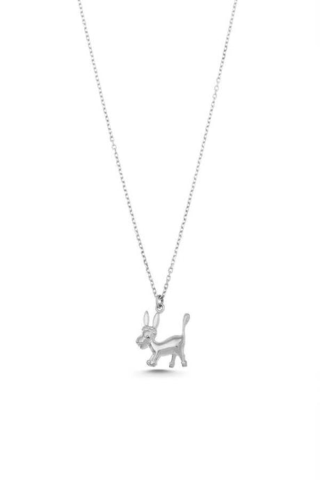 Professional 925 Sterling Silver Donkey Pendant Necklace