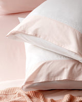Blush Pink 100% Cotton Pillowcase Set - 2 Pack, Standard Size