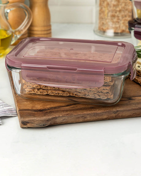 5-Piece Rectangular Food Storage Container Set, 550 ml