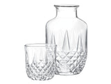 High-Quality Clear Glass Bedside Carafe - Elegant Audrey Design