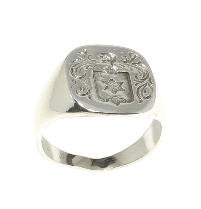 925 Sterling Silver Knight Ring - Bold Medieval Inspired Statement