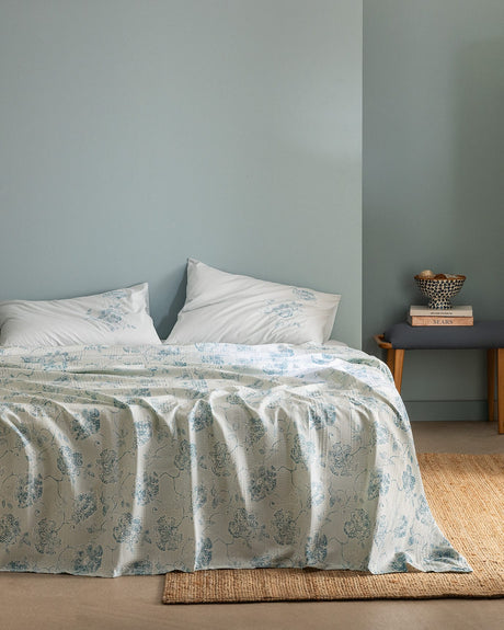Cotton-Lyocell Blend Double Pique Set - Modern Ecocell Print