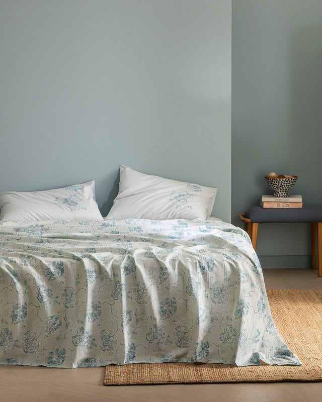 Cotton-Lyocell Blend Double Pique Set - Modern Ecocell Print