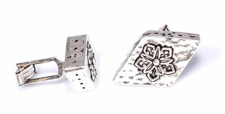 Men's Handmade 925 Sterling Silver Filigree Cufflinks