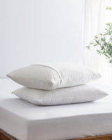 Waterproof Zippered Pillow Protectors - Set of 2 Bedding Covers