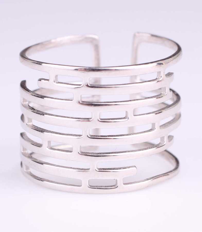 925 Sterling Silver Labyrinth Ring - Adjustable Fit