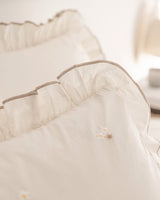 100% Cotton Ranforce Double Duvet Set - Embroidered Design