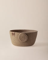Norelle Natural Fabric Blend Basket - Elegant Woven Storage