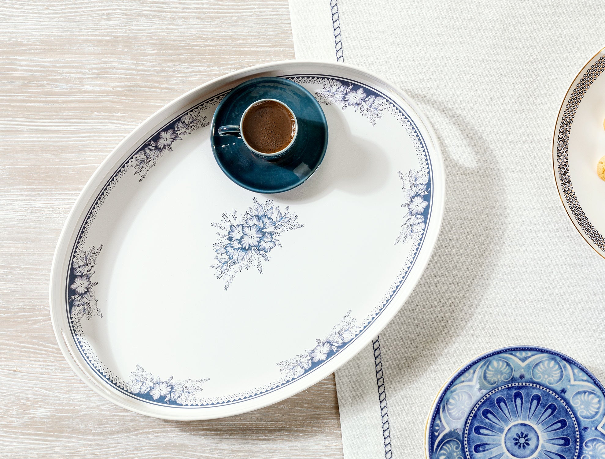 Plastic Oval Serving Tray - Elegant & Versatile