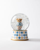 Resin & Glass Snow Globe - Voir Bear Winter Wonderland Decor