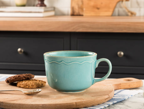 Ceramic Coffee Mug - Modern Tulipe Design